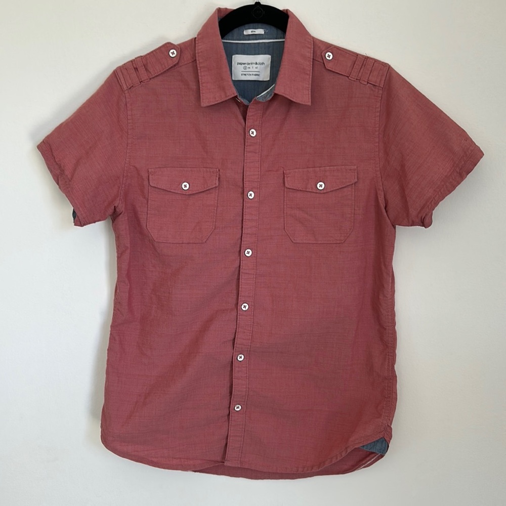 Paper denim & cloth button down men size s